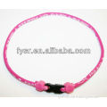 Manmade woven silicone titanium necklace/sports necklace
